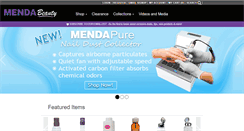 Desktop Screenshot of mendabeauty.com